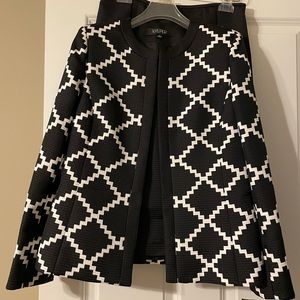 Kasper Black & White 3 Piece Suit